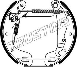 Trusting 623.0 - Комплект гальм, барабанний механізм avtolavka.club