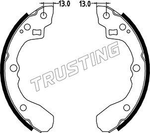 Trusting 049.147 - Комплект гальм, барабанний механізм avtolavka.club