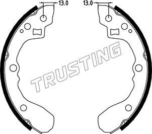 Trusting 049.154 - Комплект гальм, барабанний механізм avtolavka.club