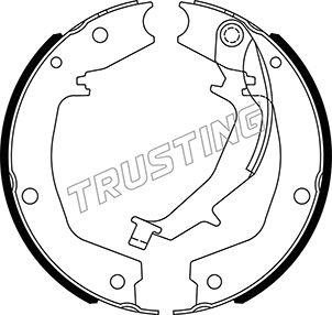 Trusting 049.172 - Комплект гальм, ручник, парковка avtolavka.club