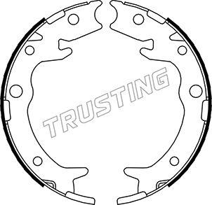 Trusting 044.023 - Комплект гальм, ручник, парковка avtolavka.club