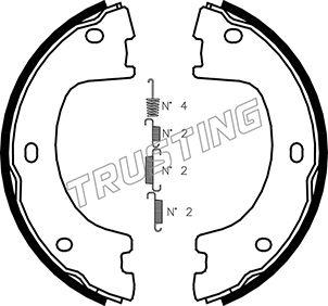 Trusting 052.136K - Комплект гальм, ручник, парковка avtolavka.club