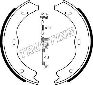 Trusting 052.138K - Комплект гальм, ручник, парковка avtolavka.club