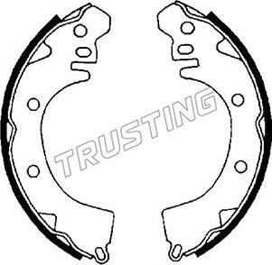 Trusting 064.155 - Комплект гальм, барабанний механізм avtolavka.club