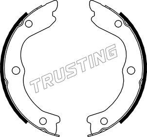 Trusting 067.196 - Комплект гальм, ручник, парковка avtolavka.club