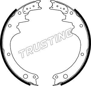 Trusting 067.165 - Комплект гальм, барабанний механізм avtolavka.club