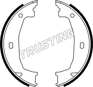 Trusting 019.028 - Комплект гальм, ручник, парковка avtolavka.club