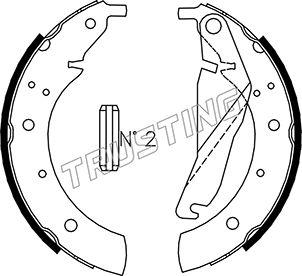 Trusting 019.022 - Комплект гальм, барабанний механізм avtolavka.club
