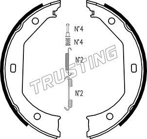 Trusting 019.027K - Комплект гальм, ручник, парковка avtolavka.club