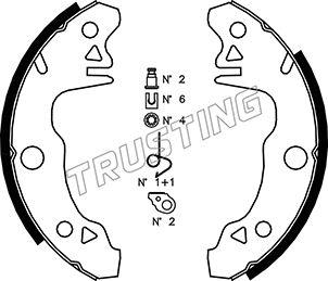 Trusting 088.205K - Комплект гальм, барабанний механізм avtolavka.club