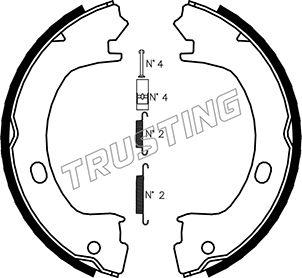 Trusting 023.006K - Комплект гальм, ручник, парковка avtolavka.club