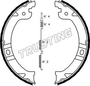 Trusting 023.002K - Комплект гальм, ручник, парковка avtolavka.club