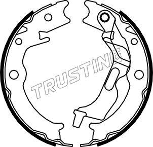 Trusting 027.007 - Комплект гальм, ручник, парковка avtolavka.club