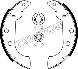 Trusting 079.186 - Комплект гальм, барабанний механізм avtolavka.club