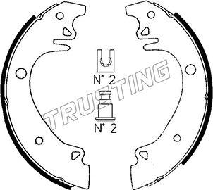 Trusting 079.178 - Комплект гальм, барабанний механізм avtolavka.club