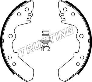 Trusting 073.168 - Комплект гальм, барабанний механізм avtolavka.club