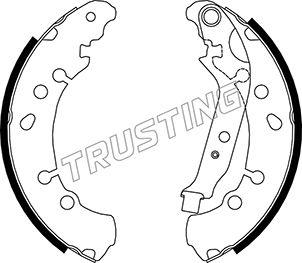 Trusting 115.326 - Комплект гальм, барабанний механізм avtolavka.club