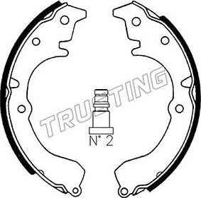 Trusting 115.292 - Комплект гальм, барабанний механізм avtolavka.club