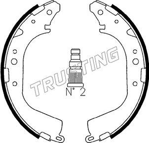 Trusting 115.268 - Комплект гальм, барабанний механізм avtolavka.club