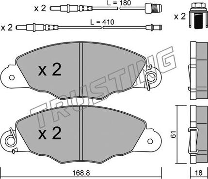 Lucas Diesel GDB1410 - Гальмівні колодки, дискові гальма avtolavka.club