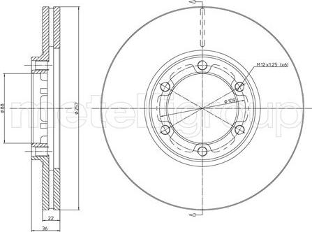 BOSCH 0986UB0749 - Гальмівний диск avtolavka.club