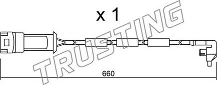 Trusting SU.090 - Сигналізатор, знос гальмівних колодок avtolavka.club