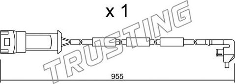 Trusting SU.091 - Сигналізатор, знос гальмівних колодок avtolavka.club