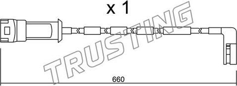 Trusting SU.082 - Сигналізатор, знос гальмівних колодок avtolavka.club