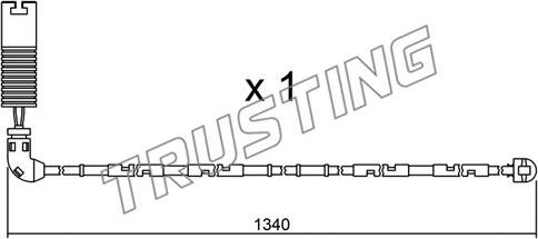 Trusting SU.113 - Сигналізатор, знос гальмівних колодок avtolavka.club