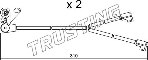 Trusting SU.170K - Сигналізатор, знос гальмівних колодок avtolavka.club