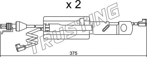 Trusting SU.177K - Сигналізатор, знос гальмівних колодок avtolavka.club