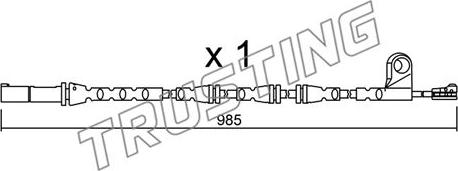 Trusting SU.309 - Сигналізатор, знос гальмівних колодок avtolavka.club