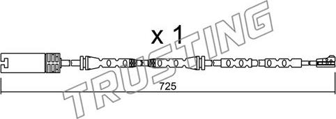 Trusting SU.302 - Сигналізатор, знос гальмівних колодок avtolavka.club