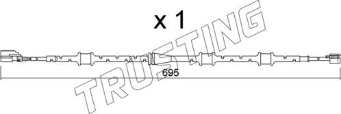 Trusting SU.381 - Сигналізатор, знос гальмівних колодок avtolavka.club