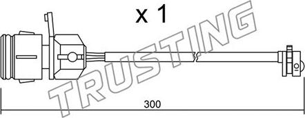 Trusting SU.249 - Сигналізатор, знос гальмівних колодок avtolavka.club