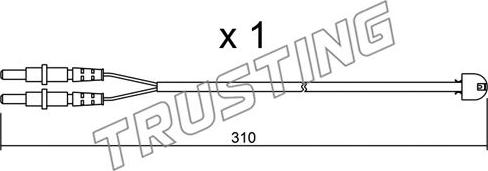 Trusting SU.242 - Сигналізатор, знос гальмівних колодок avtolavka.club