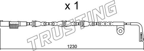 Trusting SU.257 - Сигналізатор, знос гальмівних колодок avtolavka.club