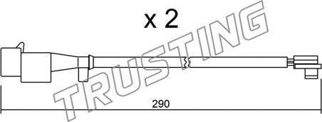 Trusting SU.260K - Сигналізатор, знос гальмівних колодок avtolavka.club