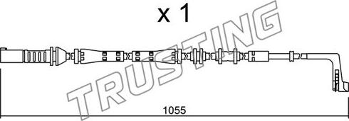 Trusting SU.283 - Сигналізатор, знос гальмівних колодок avtolavka.club