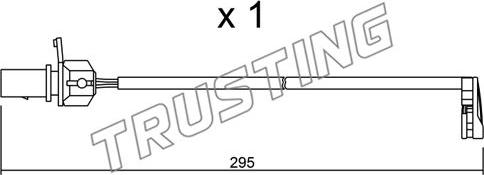 Trusting SU.224 - Сигналізатор, знос гальмівних колодок avtolavka.club