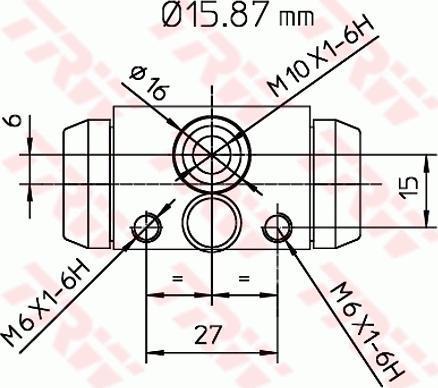 TRW BWB170 - Колісний гальмівний циліндр avtolavka.club