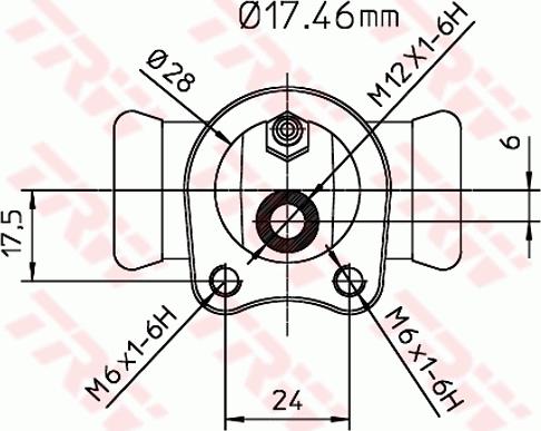 TRW BWC112 - Колісний гальмівний циліндр avtolavka.club