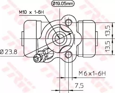 TRW BWD266 - Колісний гальмівний циліндр avtolavka.club