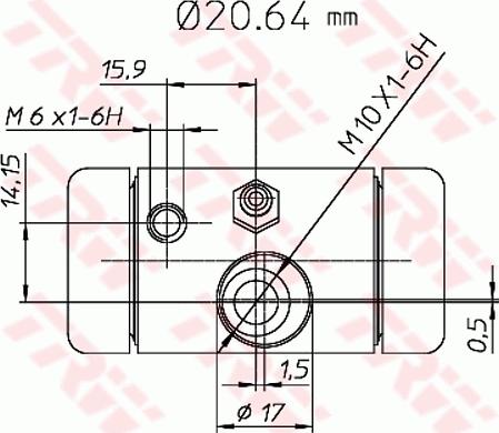 TRW BWF290 - Колісний гальмівний циліндр avtolavka.club