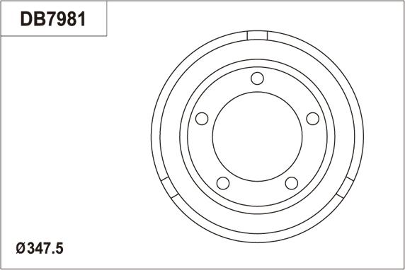 TRW DB7981 - Гальмівний барабан avtolavka.club