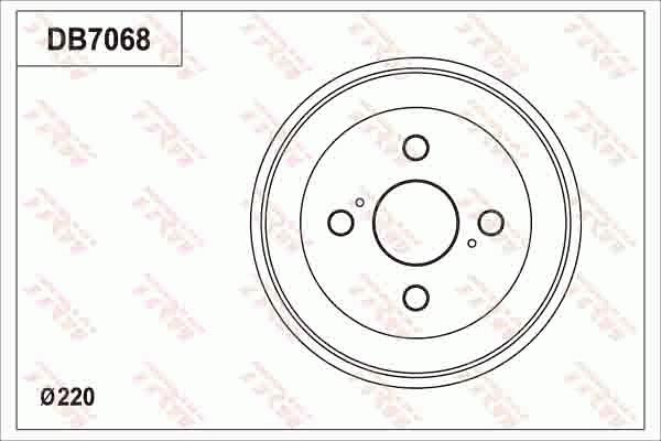 TRW DB7068 - Гальмівний барабан avtolavka.club