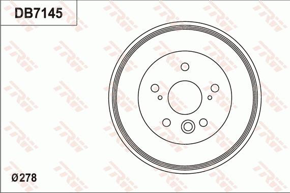 TRW DB7145 - Гальмівний барабан avtolavka.club