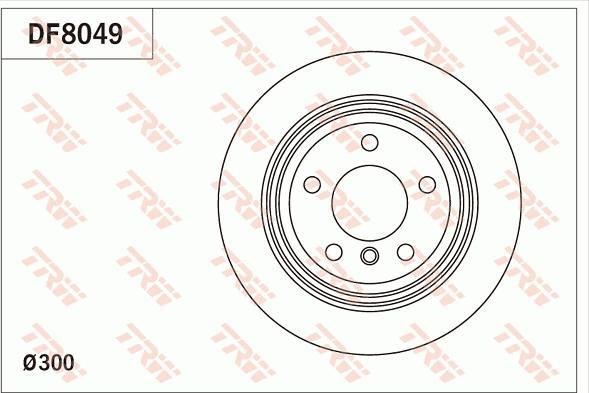 TRW DF8049 - Гальмівний диск avtolavka.club