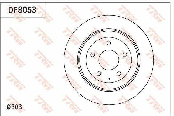 TRW DF8053 - Гальмівний диск avtolavka.club