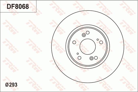 TRW DF8068 - Гальмівний диск avtolavka.club